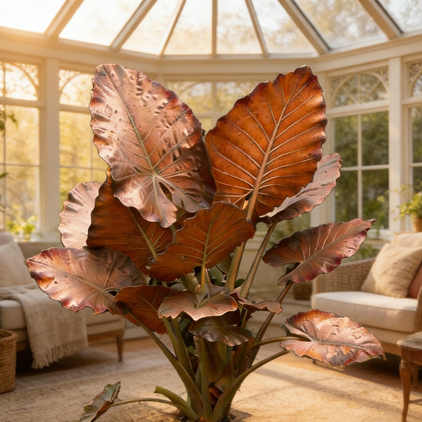 Hardy Elephant Ear Plant Bulbs | Tropical Colocasia for Home Garden & Outdoor Patio Landscaping (4)