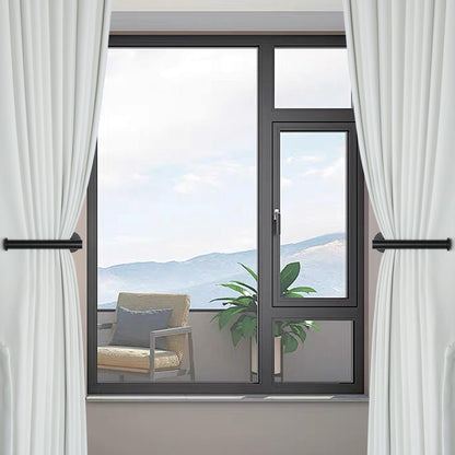 Groleca 2 Pack Adhesive Curtain Holdbacks Curtain Tie Backs Curtain Holdbacks No Drill Curtain Pull Backs Adhesive Curtain Hooks Curtain Holders for Drapes (2, Black)