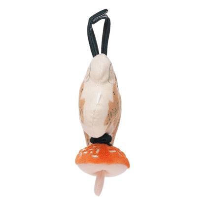 Manhattan Toy Button Bunny Brahm's Lullaby Pull Musical Toy with Baby Chime and Adjustable Fabric Loop for Carriers and Cribs