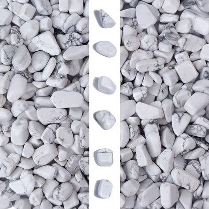 gemshan 2lb Natural White Rocks 7mm-9mm, River Rocks for Plants Succulents, Withe Stone Pebbles for Aquarium Vase Decoration