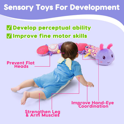 Baby Sensory Caterpillar Tummy Time Mat Toys