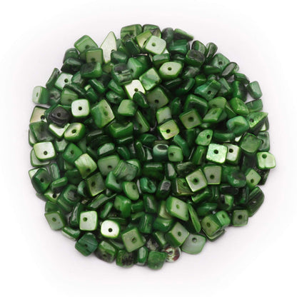 500 pcs Natural Chip Stone Beads, Malachite 5-8 mm Irregular Gemstones Healing Crystal Loose Bead for Jewelry Making Bracelet Crafting