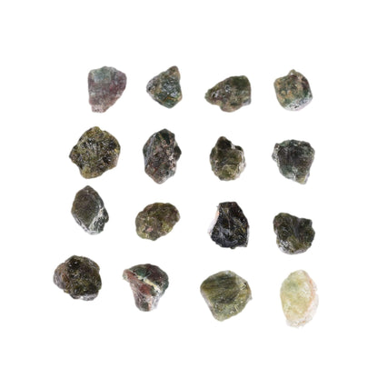 JIC Gem 12-16Pcs 0.7 Lbs Natural Green Apatite Quartz Crystals Bulk raw Stones Irregular Shape Madagascar Natural Quartz Crystals Rough Stones