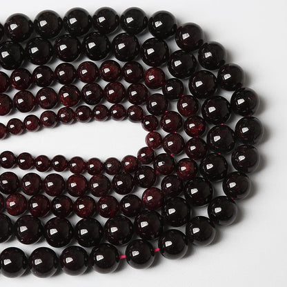 AAA Natural Garnet Stone Beads for Jewelry Making Energy Crystal Healing Power Gemstone DIY Bracelet Necklace 10mm 36pcs (Garnet Stone, 10mm)