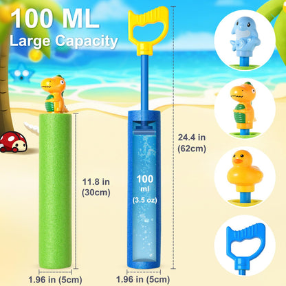 LQYoyz Water Gun, 6 Pack Super Water Soaker Blaster Squirt Guns 40 Ft Water Shooter Swimming Pool Beach Summer Party Outdoor Water Game Fighting Toys for Kids Boys Girls