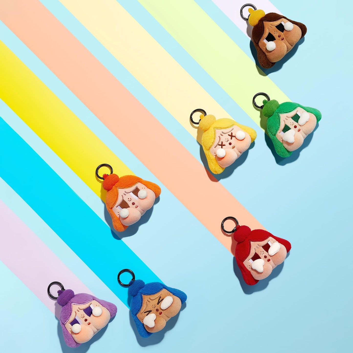 POP MART Crybaby Cheer UP, Baby! Series-Plush Pendant Blind Box, 6PCs Crybaby Blind Box Figures, Random Design Action Figures Collectible Toys Home Decorations, Holiday Birthday Gifts, Whole Set