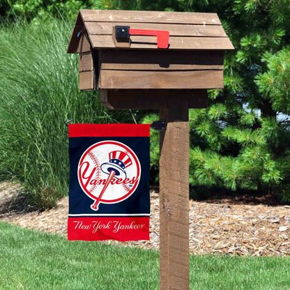 NY Yankees Retro Vintage Throwback Double Sided Garden Flag