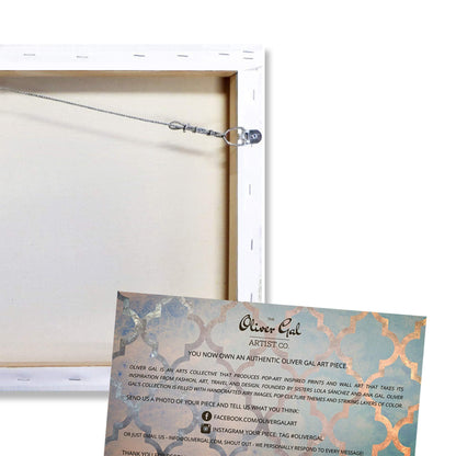 The Oliver Gal Artist Co. Typography and Quotes Wall Art Canvas Prints 'Building Her Empire' Empowered Women Quotes and Sayings