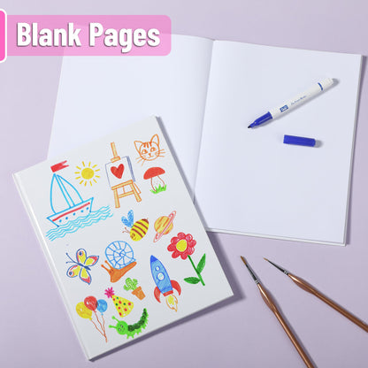 Mr. Pen- Blank Hardcover Books, 8.5 x 11 Inches, 40 Pages, 3 Pack, Blank Notebooks for Kids, Notebooks for Kids