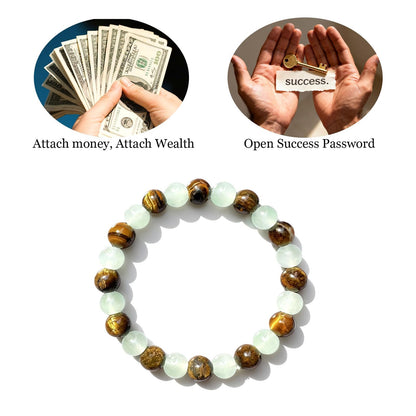 Long tiantian Crystal Money Bracelets for Women Wealth Attraction Green Jade Feng Shui Luck Bracelets Healing Protection Jewelry Spiritual Friend Birthday Jewelry Gifts