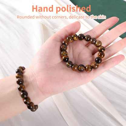 Handmade Natural Jade Beaded Bracelet for Women & Men – Genuine Green/White Jade Gemstone Stretch Bracelet – Lucky Energy Healing Jewelry Gift for Peace, Prosperity & Protection ST-V-01
