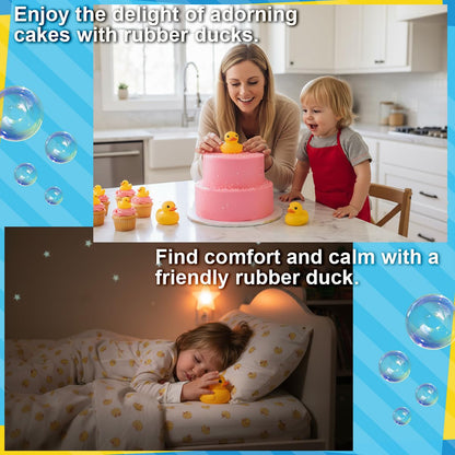 3 inch Kalafona Rubber Yellow Ducks/ Ducky No Hole Waterproof No Squeak Bath/Pool/Water Float Toy Stuffed with Sealed Plug Without Hole for Kids in Bulk