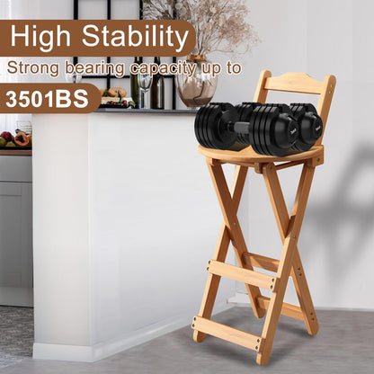 Yuxitia Folding Bar Stool Kitchen 24 inch Folding Kitchen Counter Chair Portable Wooden Bar Stool Outdoor Shop Kitchen Restaurant Coffee Stool 1 (Burlywood)
