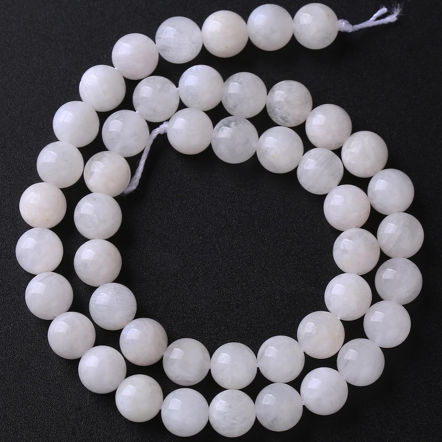 10mm 36pcs Natural Moonstone Stone Beads for Jewelry Making Energy Healing Power Stone Beads DIY Bracelet Necklace Accessories 15"