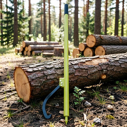 OAOLOWF 58" Log Peavey, Adjustable Heavy Duty Log Roller Cant Hook, Opening Felling Log Roller with Rubber Grip, Log Cant Hook Logging Tools for Rolling, Raising, Turning Logs up to 19" Dia