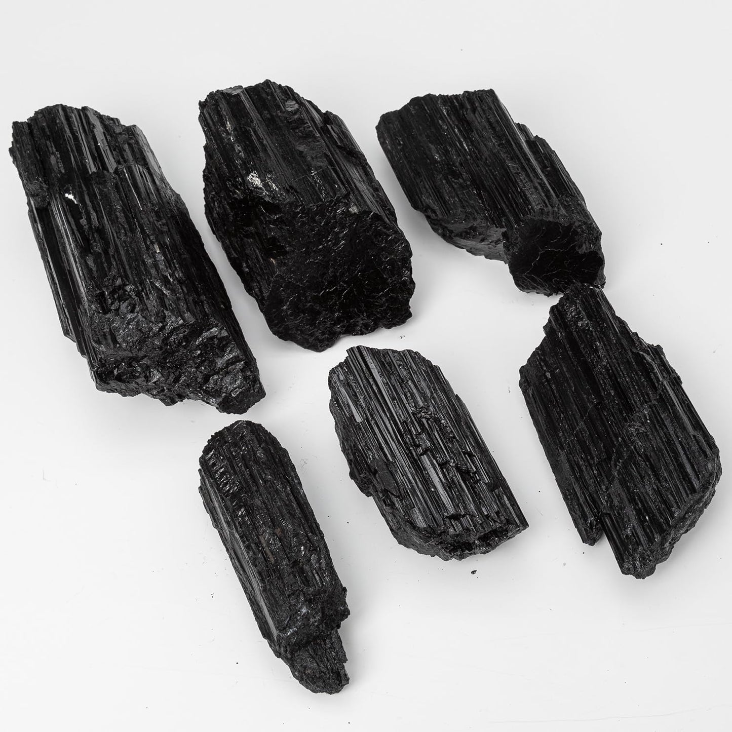 SMOHEAL Large Raw Black Tourmaline Crystal Natural Rough Stone Healing Crystals for Meditation Reiki Energy Decoration 2-3lbs
