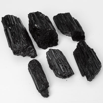 SMOHEAL Large Raw Black Tourmaline Crystal Natural Rough Stone Healing Crystals for Meditation Reiki Energy Decoration 1.5-2lbs