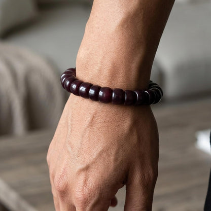 Zaquki Fidget Bracelet Natural Bodhi Beaded Bracelets Anxiety Relief Items Healing Energy Protection Stretch Bracelet Spiritual Jewelry Gift for Women Men
