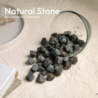 Labradorite Crystal, Healing Crystals and Healing Stones, Raw Crystals, Gem Stones Rocks for Tumbling, Raw Gemstones (1 Lb)