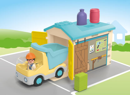 Playmobil Junior: Construction Truck with Garage