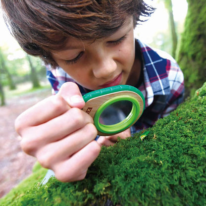 Hape 8 in 1 Nature Fun Kids Bamboo Explorer Kit for Ages 4 Years & Up with Working Flashlight, Telescope, Compass, Periscope, and Specimen Jar