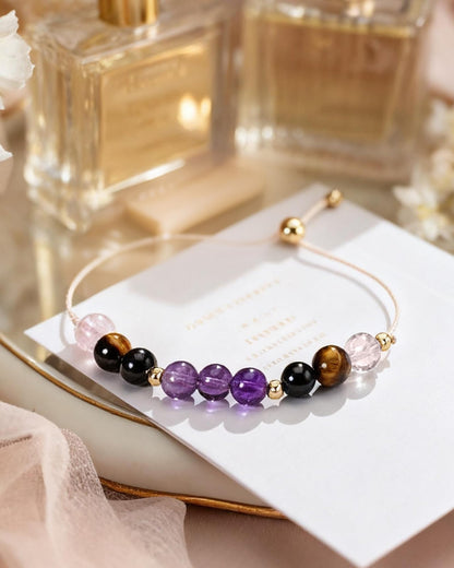SFPJTL Protection Bracelet, Christmas Crystals Jewelry Gift for Women, Empath Protection Bracelet | Energy & Emotional Support, Spiritual & Hope