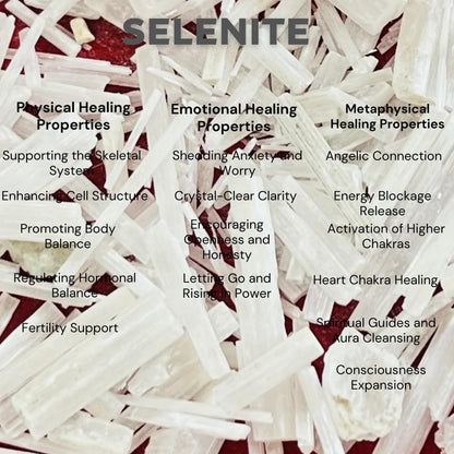 Indian Consigners Natural Crushed Polished Tumbled Gem Stone Chips, Decoration & Healing Crystals (Selenite)