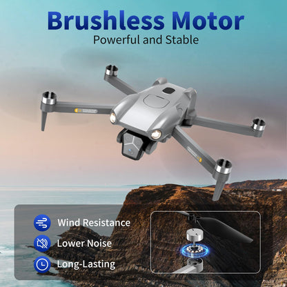 Dwi Dowellin GPS Drone with Camera for Adults,2K HD RC Plegable Drones with Auto Return,Follow Me and Lightweight,2 PCS Batteries for Long Flight Time,Easy Fly Quadcopter for Kids & Beginners