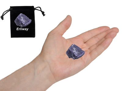 Lepidolite Raw Crystals, Large 1.25-2.0" Healing Crystals Natural Rough Stones Crystal for Tumbling, Cabbing, Fountain Rocks, Decoration, Polishing, Wire Wrapping, Wicca & Reiki