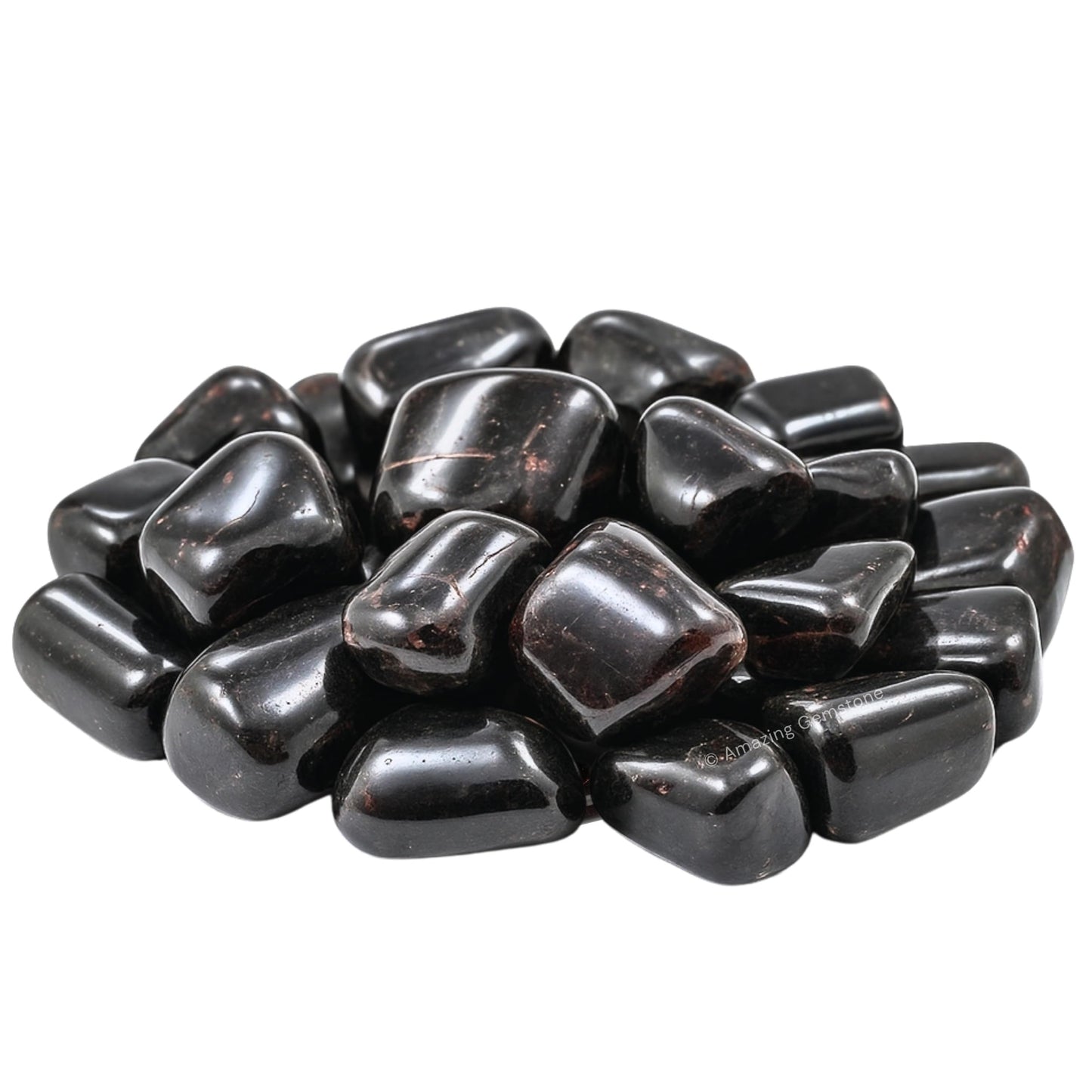Amazing Gemstone Garnet Crystals and Healing Stones Tumbled - 1 oz Garnet Stone Gem Stones, Natural Healing Stones for Energy Balance, Stress Relief - Premium Polished Gems Rocks for Meditation