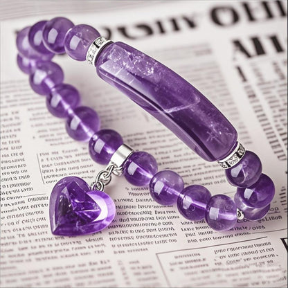 Embtrem Healing Stone Bracelets Amethyst Bracelet Chakra Bracelets Gift for Women Jeweler Gifts