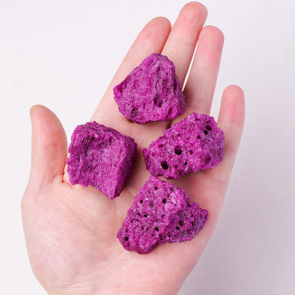 Apengshi Red Corundum Raw Crystals 2PCS Natural Rough Rocks Healing Crystal and Stones DIY Raw Stones Meditation Fountain Garden Home Decor