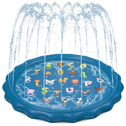 Jasonwell Splash Pad Sprinkler for Kids 60" Splash Play Mat Outdoor Water Toys Inflatable Splash Pad Baby Toddler Pool Boys Girls Children Outside Backyard Dog Sprinkler Pool for Age 1 2 3 4 5 6 7 8 9