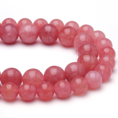 Chicager Natural Stone Beads for Jewelry Making,8mm Ice Type Sunstone Polished Smooth Round Gemstone Beads for Bracelet Necklace 15 Inch