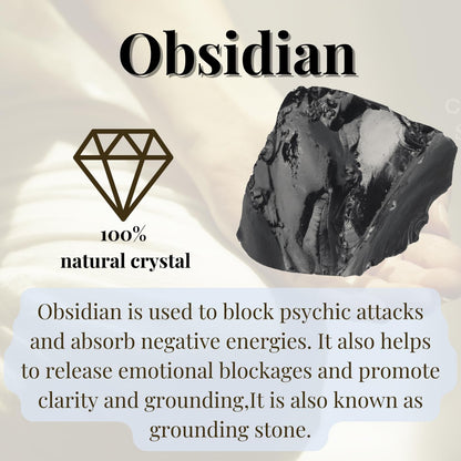 XIANNVXI Obsidian 1.8-2.2" Large Raw Crystals and Healing Stones Natural Rough Crystal Rocks for Decor Gifts Tumbling Cabbing Polishing Fountain Rocks 1PCS