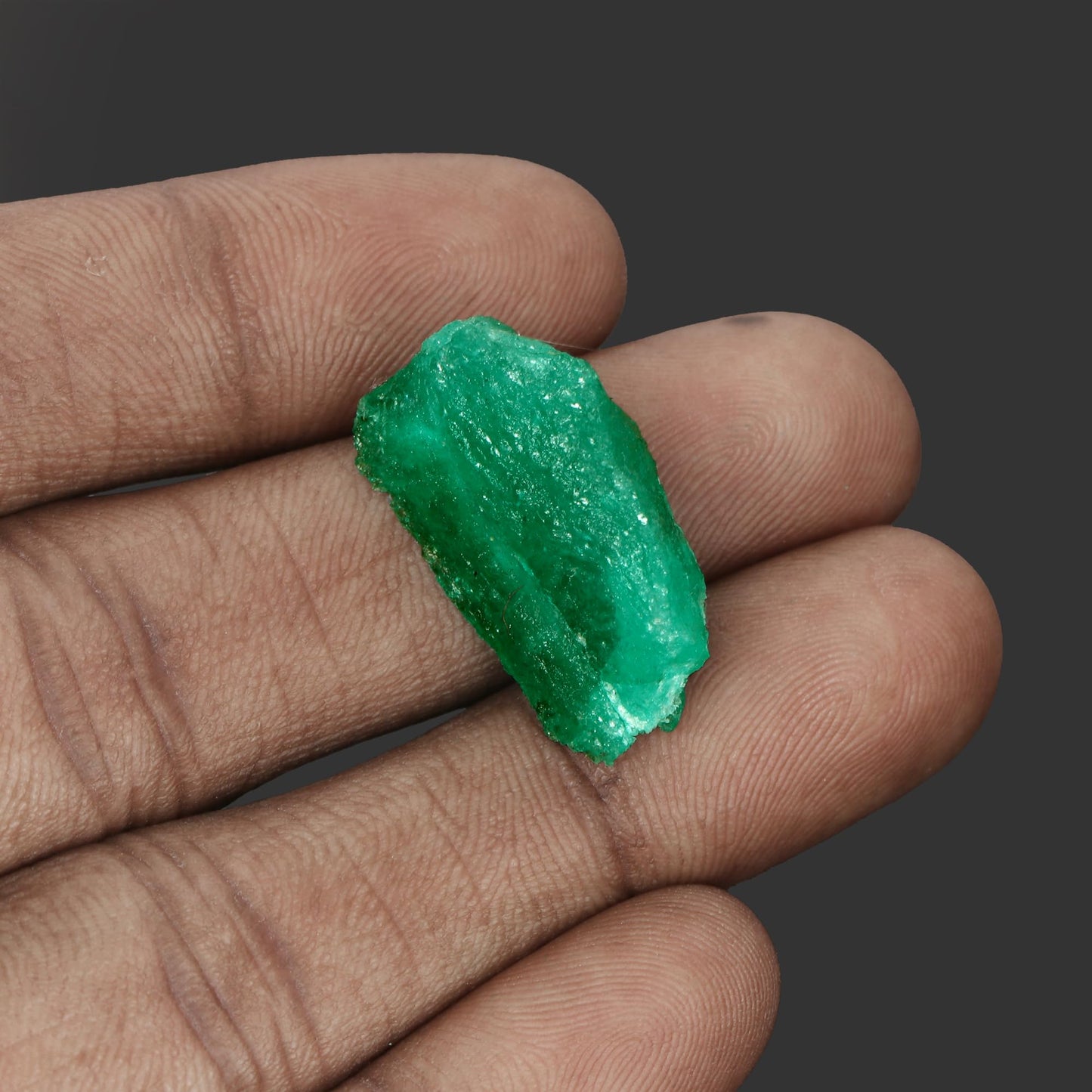 GEMHUB Rare Raw Green Emerald Gemstones for Jewelry Making 11.00 Ct Uncut Rough Crystals and Healing Stones | Rough Emerald Gem Stones