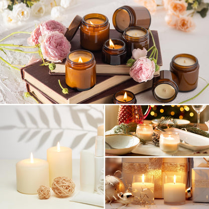 FUHITIM Soy Candle Wax for Candle Making 5 lbs Bag, Premium Natural Soy Wax Flakes, No additives and Pure, 100 Cotton Candle Wicks, 100 Wick Stickers, & 2 Centering Devices
