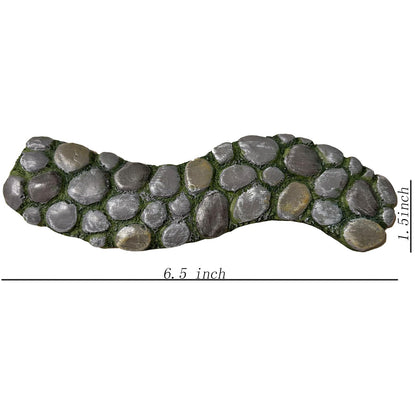 MUAMAX Fairy Garden Pathway, Miniature Stone Road, Green, Resin, Outdoor Statue, Home Decor, Fairy