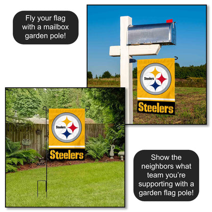 Steelers Gold Double Sided Garden Flag
