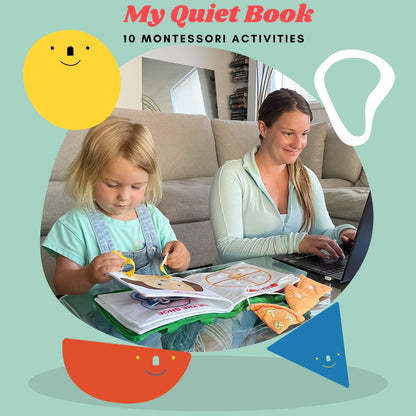 BAVY My Quiet Book - Toddler Travel Car Plane Airplane - All Parts Attached - Activity Montessori Board Book, Travel Toys for Toddlers 1-3, Gifts for 1 2 3 4 Year Old Girl, Birthday Gifts Toys Age 2-4