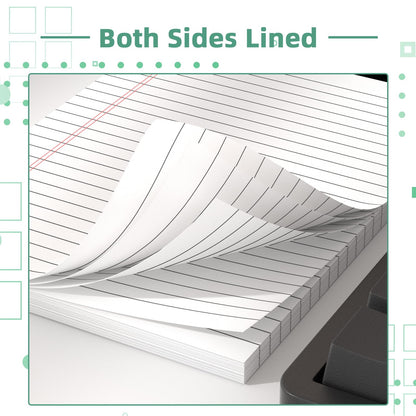 Legal Pads 5×8 Inch Notepad, 12 Pack Note Pads College Ruled Perforated Memo Pad for Work Study Daily Note Taking List, Lined Writing Pads Memo Refills Notepads for Office Home School, 30 Sheet/Pad