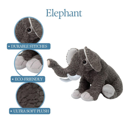 The Petting Zoo Elephant Stuffed Animal, Gifts for Kids, Wild Onez Zoo Animals, Jumbo Elephant Plush Toy 20 inches