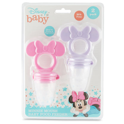 Disney Mickey and Minnie Teether with Fruit Feeder - Safe and Durable Design for Soothing Your Baby's Teething Pains (Pack of 2)