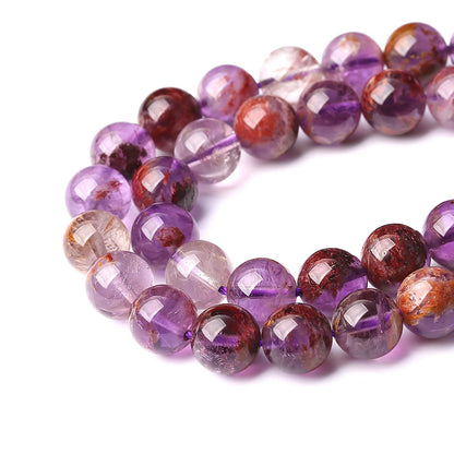4MM 86PCS Natural Gemstone Purple Ghost Crystal Stone Beads for Jewelry Making DIY Bracelet