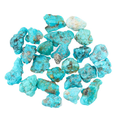 CRYSTALIS (25cts.) Ultra Blue Turquoise Natural Raw Crystals, Loose Gemstone Wholesale Bulk Rough Jewelry Making Supply, Chakra Healing Stones, DIY, Gem Collection (20+pcs) (5-6mm)