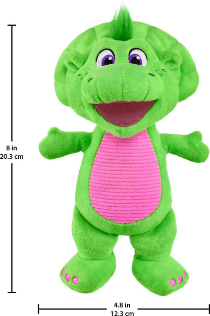 Barney’s World Toddler Toy Plush Baby Bop 8-Inch Dinosaur Character for Preschool Kids Ages 2+ Years