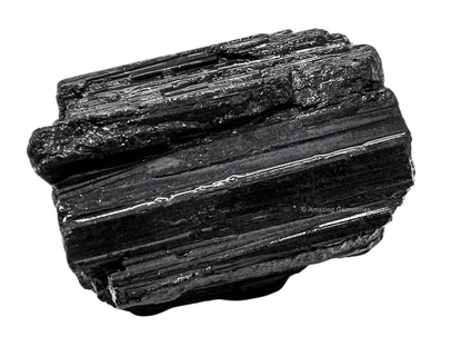 Amazing Gemstone Black Tourmaline Raw Crystals and Healing Stones, Natural Rocks for Tumbling and DIY Raw Stones and Crystals (1 lb)