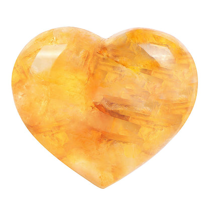 Artistone 2 Inch Citrine Crystal Heart Healing Crystals Heart Stones Polished Pocket Love Gemstones Chakra Balancing Meditation Massage Gift