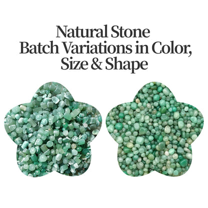 Sisamn Tumbled Polished Crystal Stone Green Aventurine Chips 3Lb Vase Filler Stones, Bulk for Fish & Turtle Tanks, Plant Decor, Home Decor, Jewelry Making, DIY, Reiki Healing