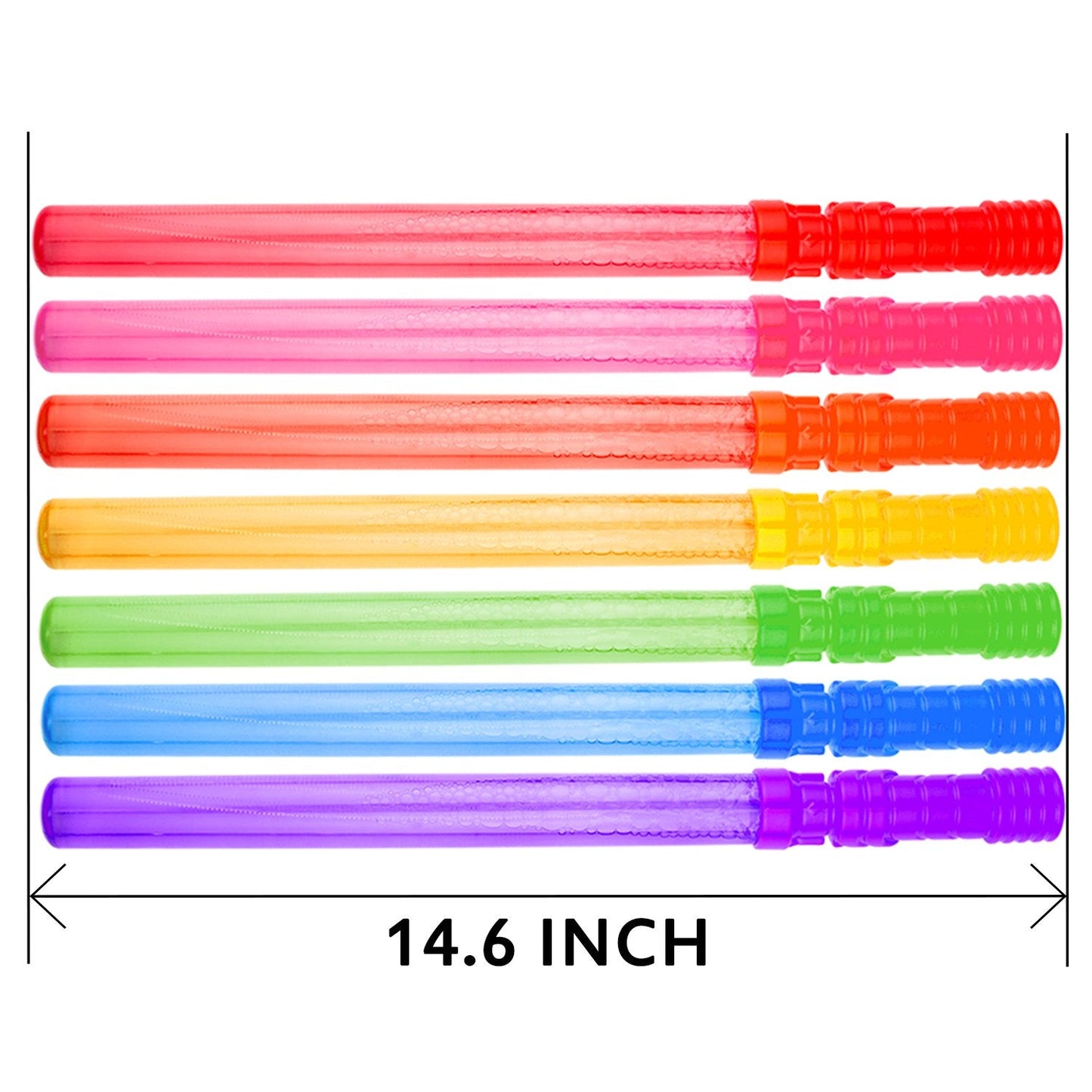 Bubble Wand, 28 Pack 14’’ Big Bubble Wands Bulk(7 Colors), Non-Toxic Smelless Bubble Toy for Kid Child Birthday Party Favor Wedding Summer Outdoor Pool Activity Bathroom Bath Toys